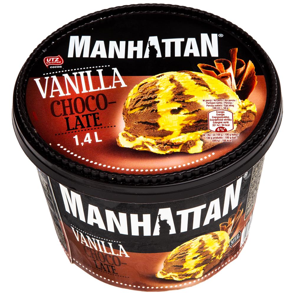 Manhattan Παγωτό Βανίλια-Σοκολάτα 700gr (1400ml)