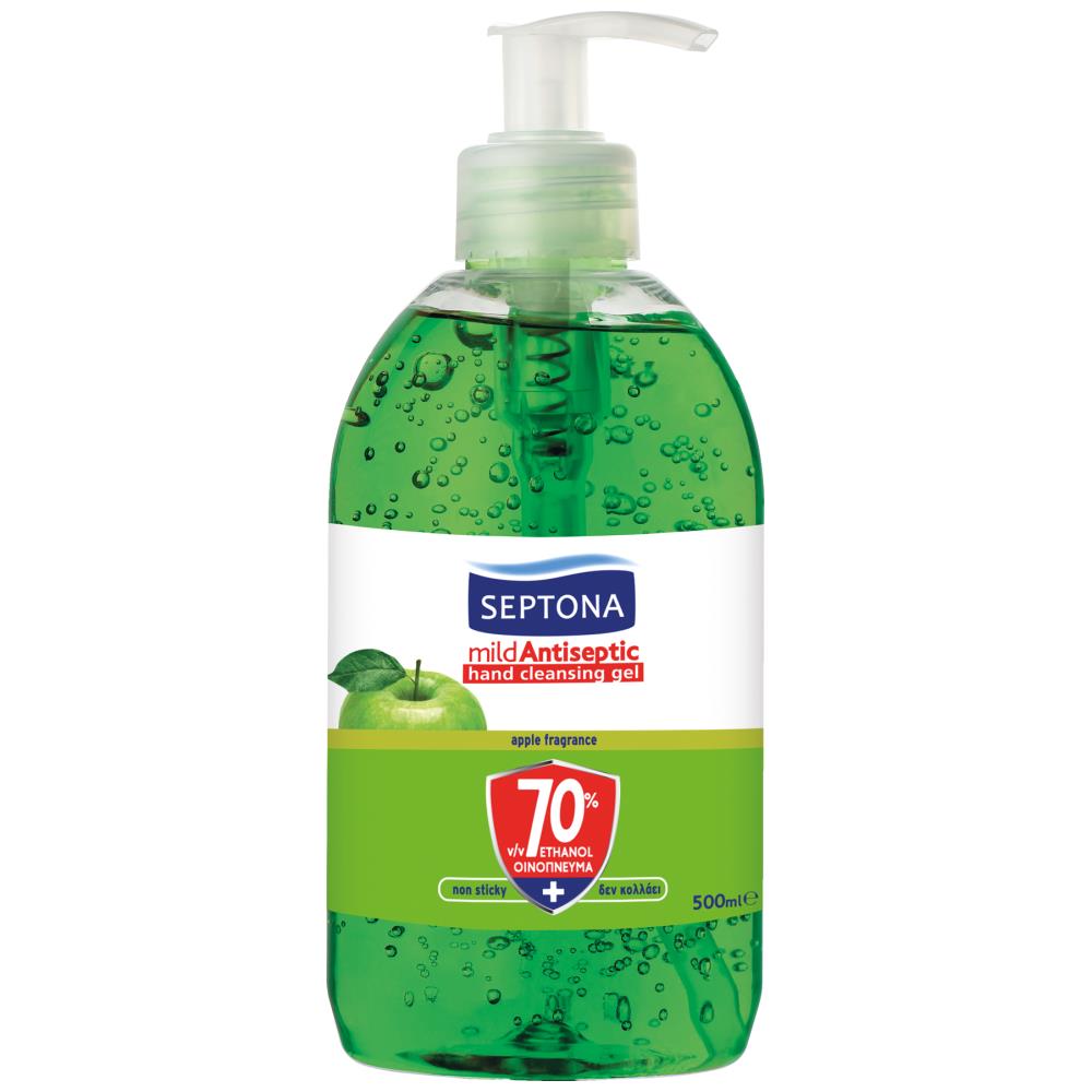 Septona Αντισηπτικό Gel Χεριών Πράσινο Μήλο 500 ml