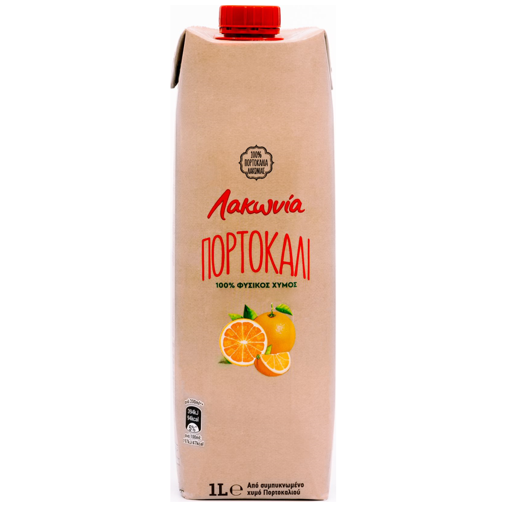 Λακωνία Φυσικός Χυμός Πορτοκάλι 1lt