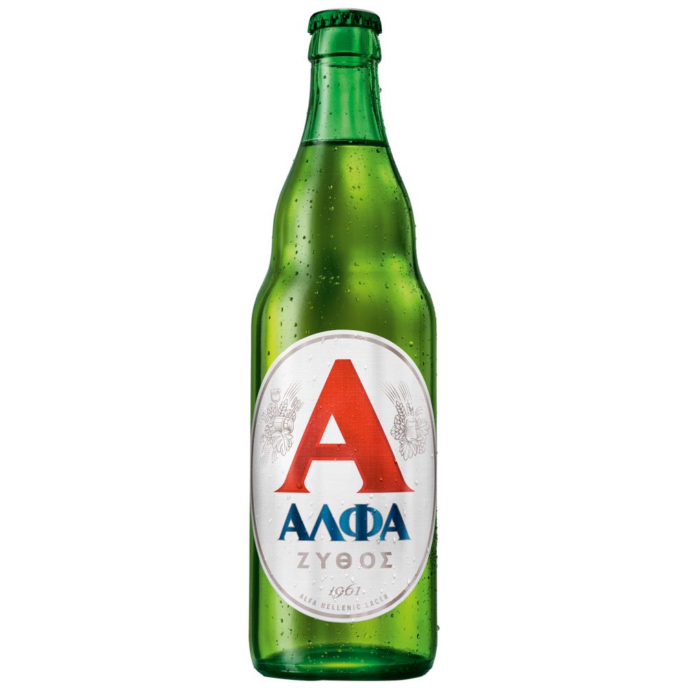Άλφα Μπίρα Lager Φιάλη (500ml)