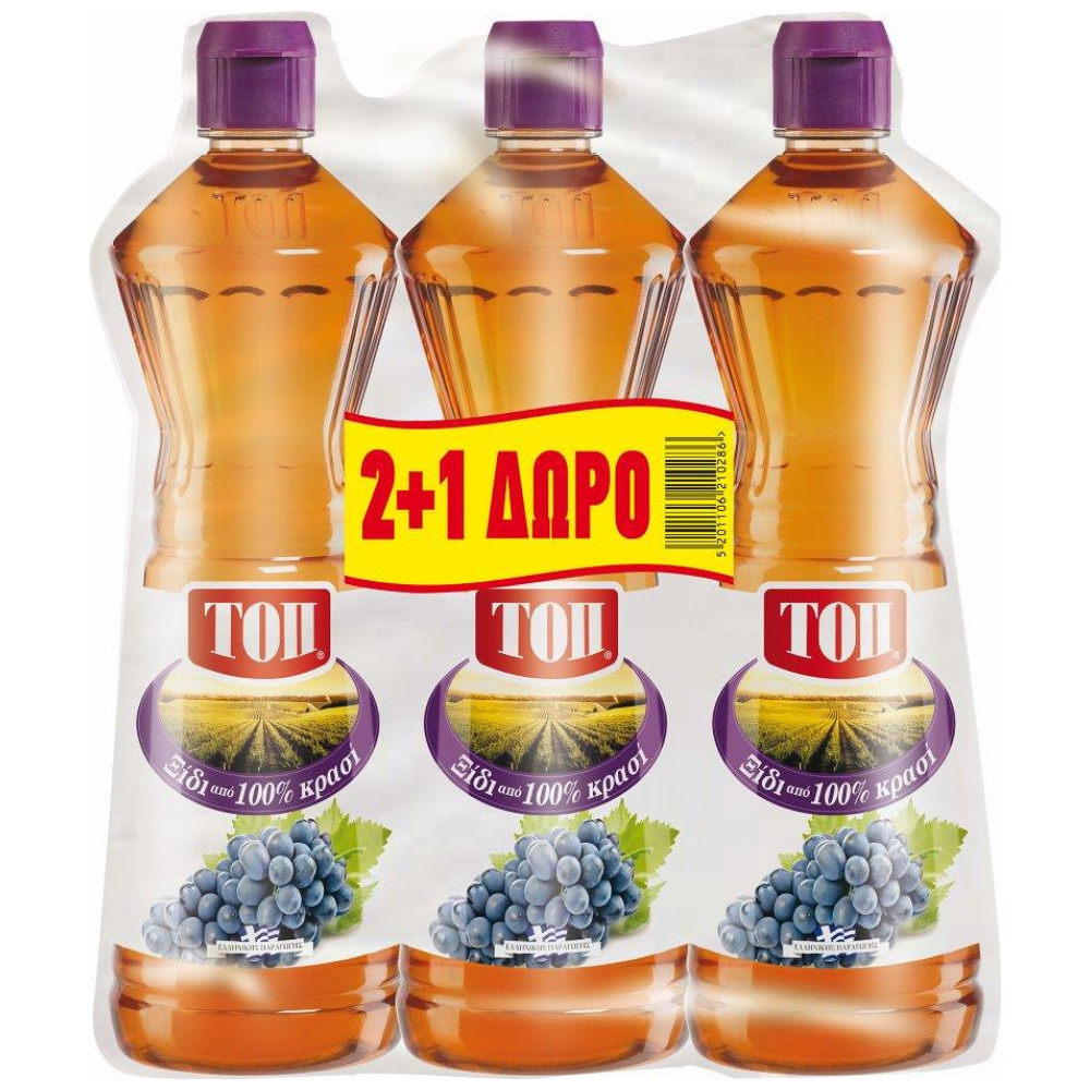 ΤΟΠ Ξίδι Φιάλη Pet 6% 350ml-2+1 δώρο