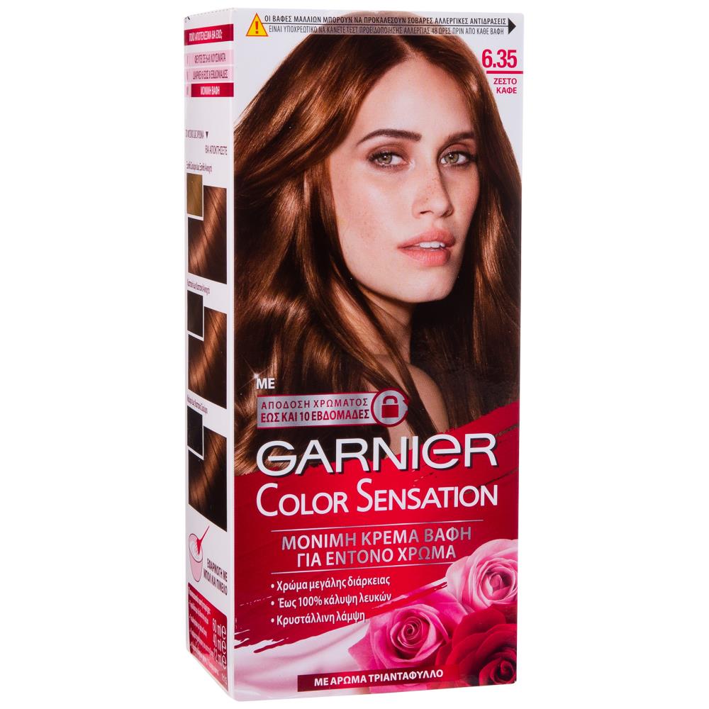 Garnier Color Sensation No 6.35 Ζεστό Καφέ 40ml