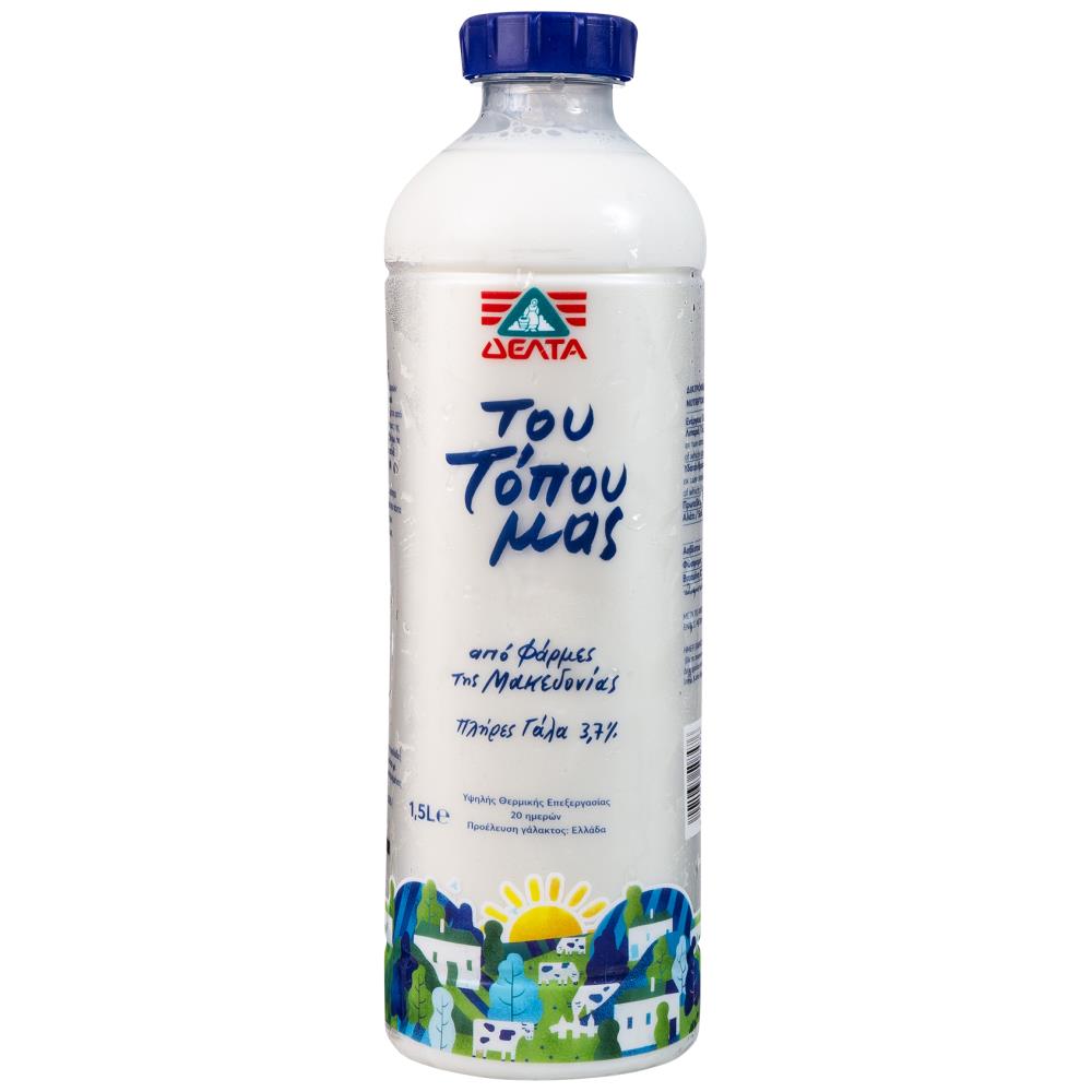 ΔΕΛΤΑ Του Τόπου Μας Γάλα Πλήρες 1,5lt