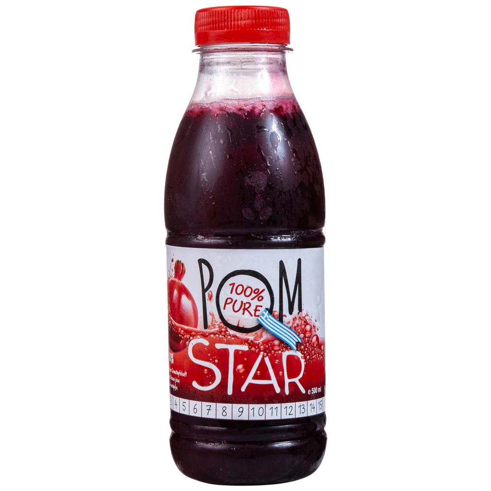Pom Star Χυμός Ροδιού 100% Φυσικός Κατεψυγμένος 500ml