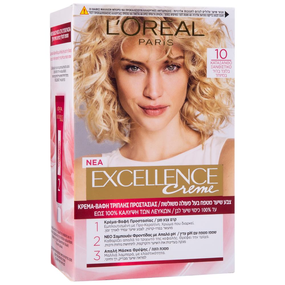 L'OREAL Excellence Cream No10 Κατάξανθο Ξανθιστικό 48ml