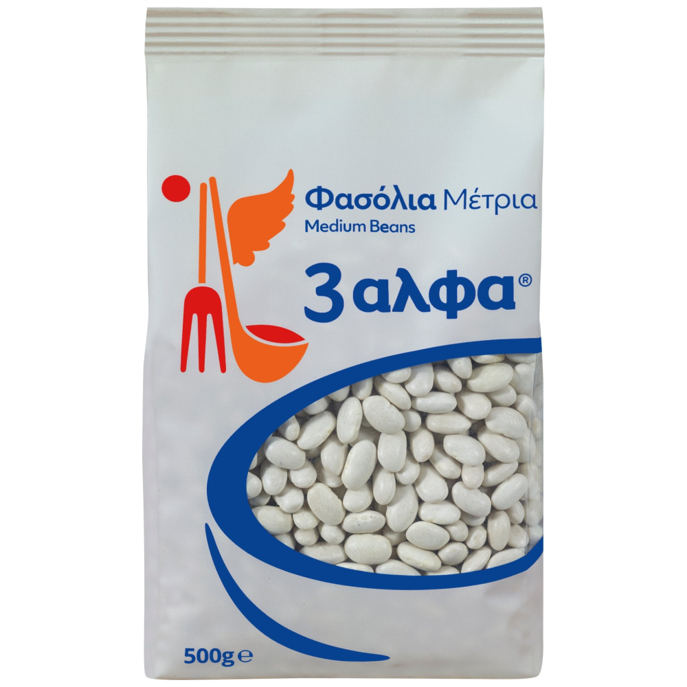 3αλφα Φασόλια Μέτρια 500gr