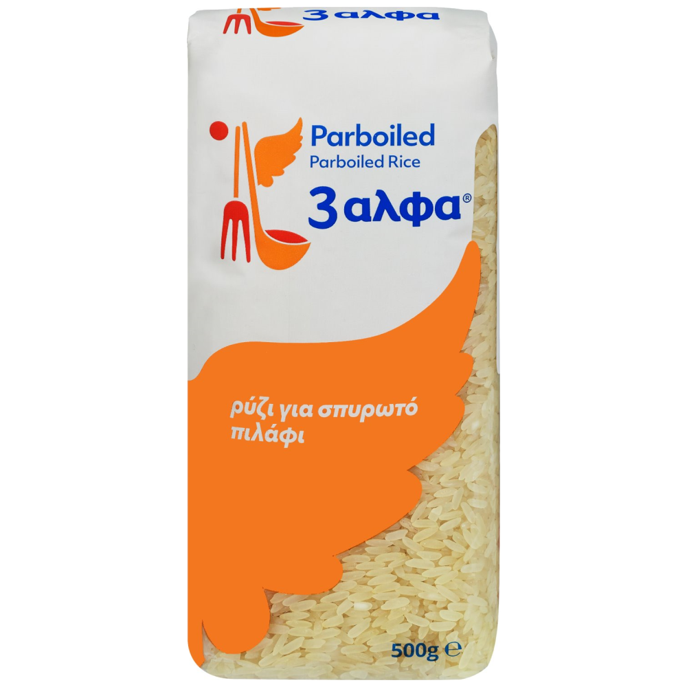 3αλφα Ρύζι Τύπου Αμερικής 500gr