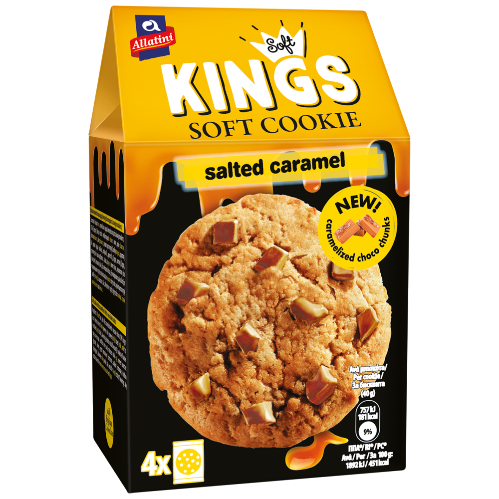 Αλλατίνη King Soft Με Αλάτι & Καραμέλα 160gr