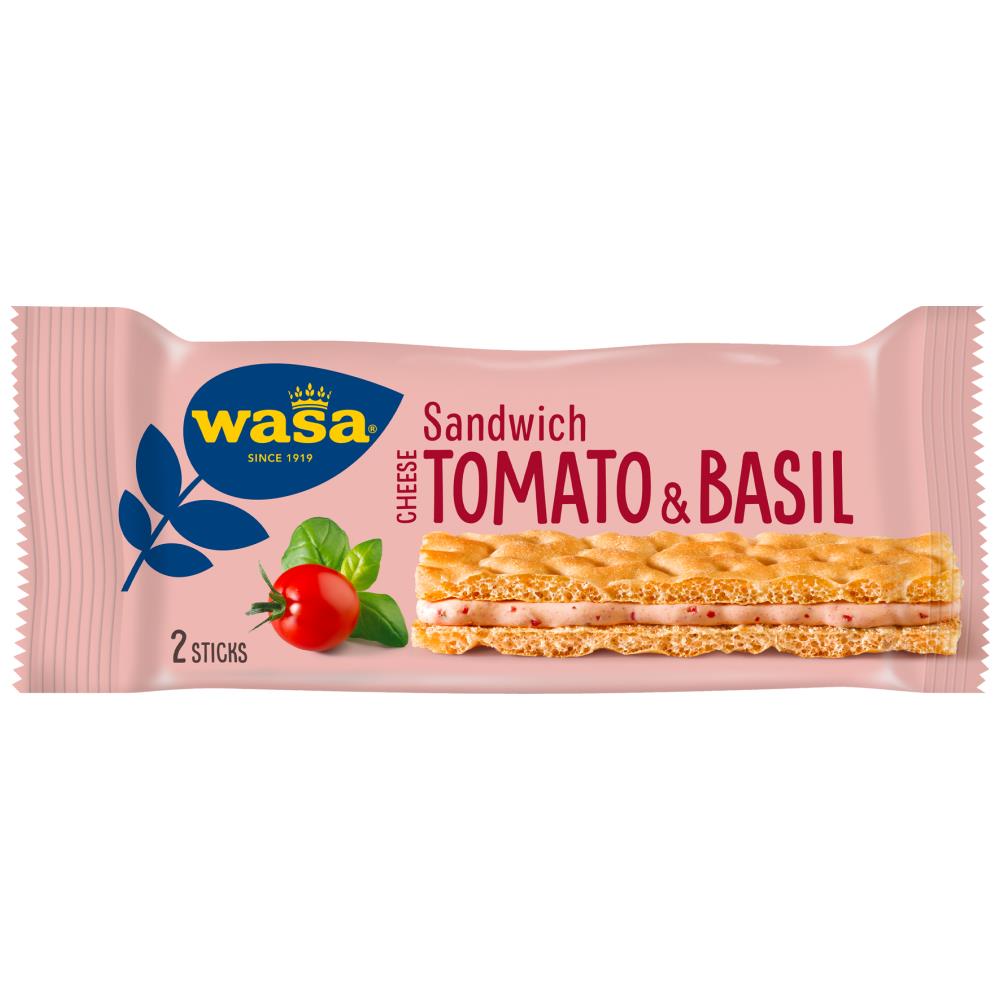 Wasa Φρυγανιές Σίτου Με Γέμιση Τυρί Τομάτα & Βασιλικό 40gr