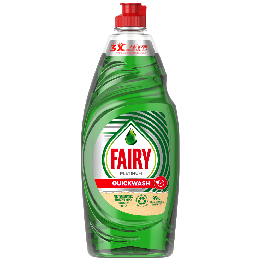 Fairy Platinum Υγρό Πιάτων Quickw 520ml