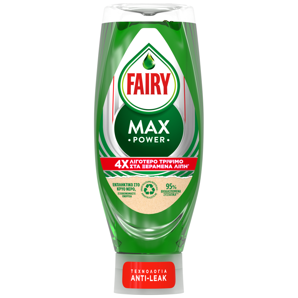 Fairy Max Power Υγρό Πιάτων Κανονικό 660ml