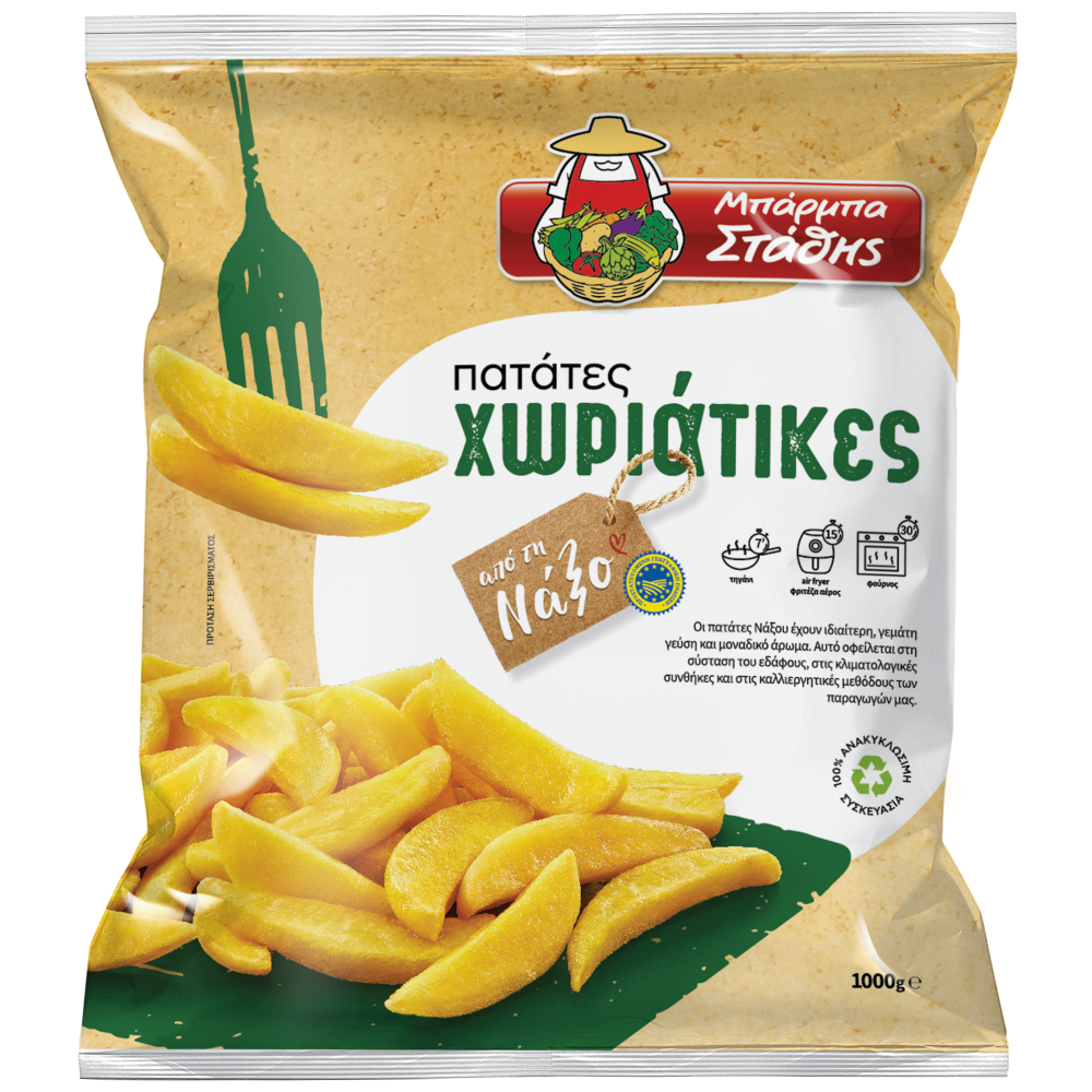 Μπάρμπα Στάθης Πατάτες Χωριάτικες 1kg