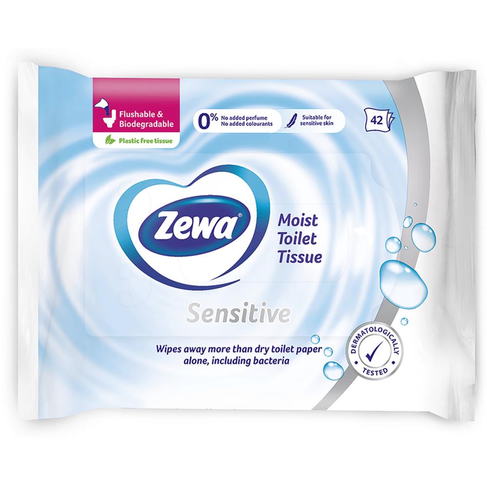 Zewa Sensitive Υγρό Χαρτί Υγείας 42τεμ