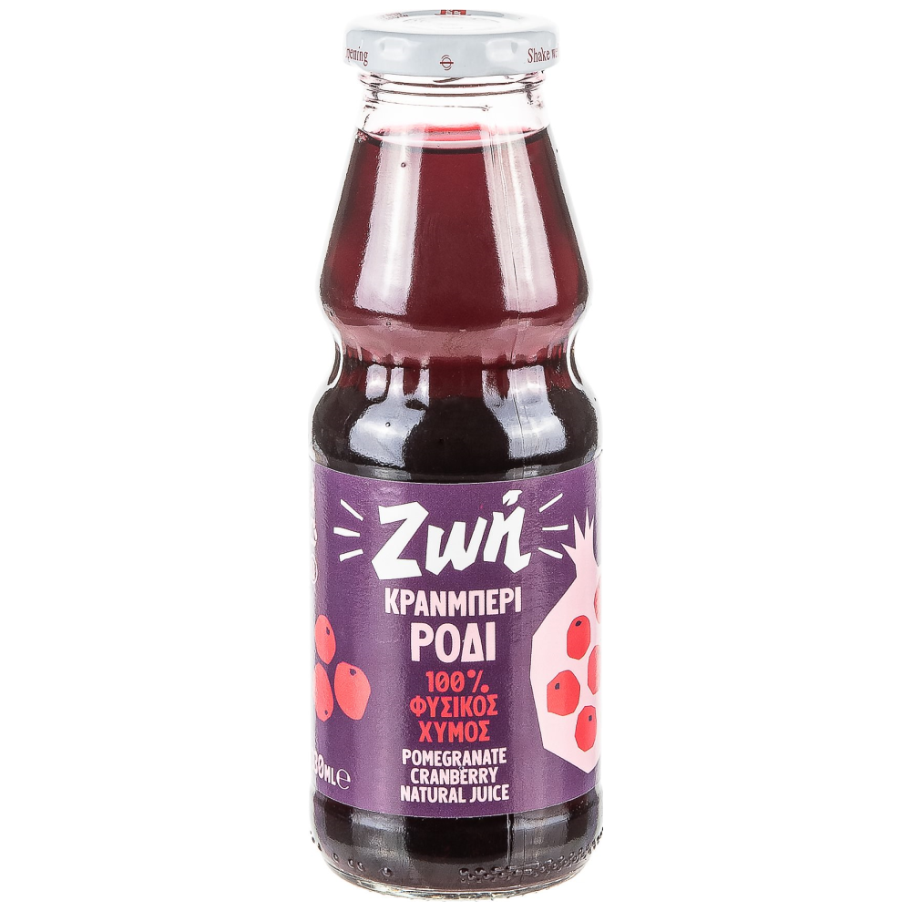 Ζωή Χυμός Ρόδι-Cranberry 330ml