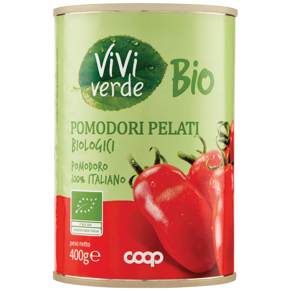 Vivi Verde Τομάτες Αποφλοιωμένες Biologico 400gr