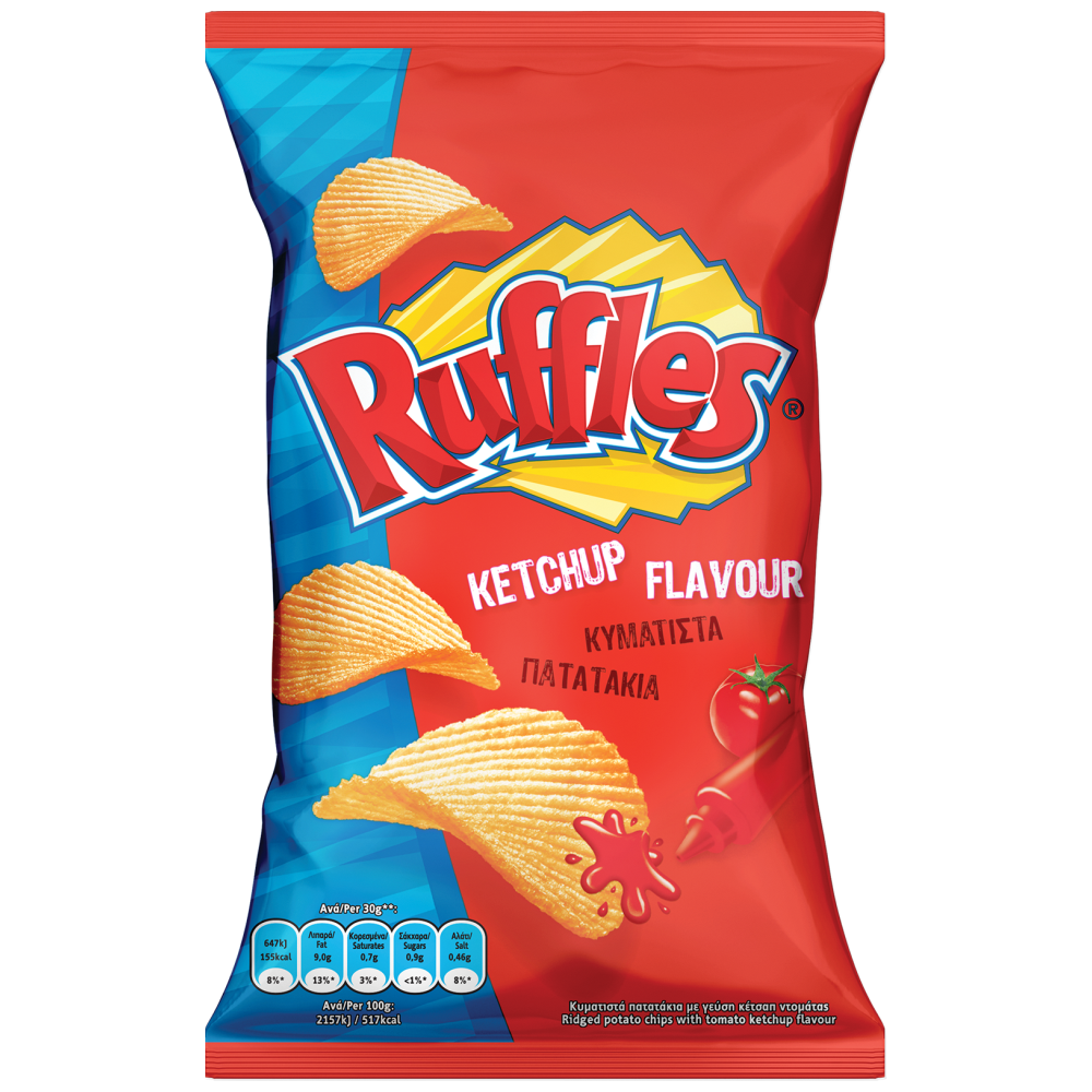 Ruffles Ketchup Κυματιστά Πατατάκια 120gr
