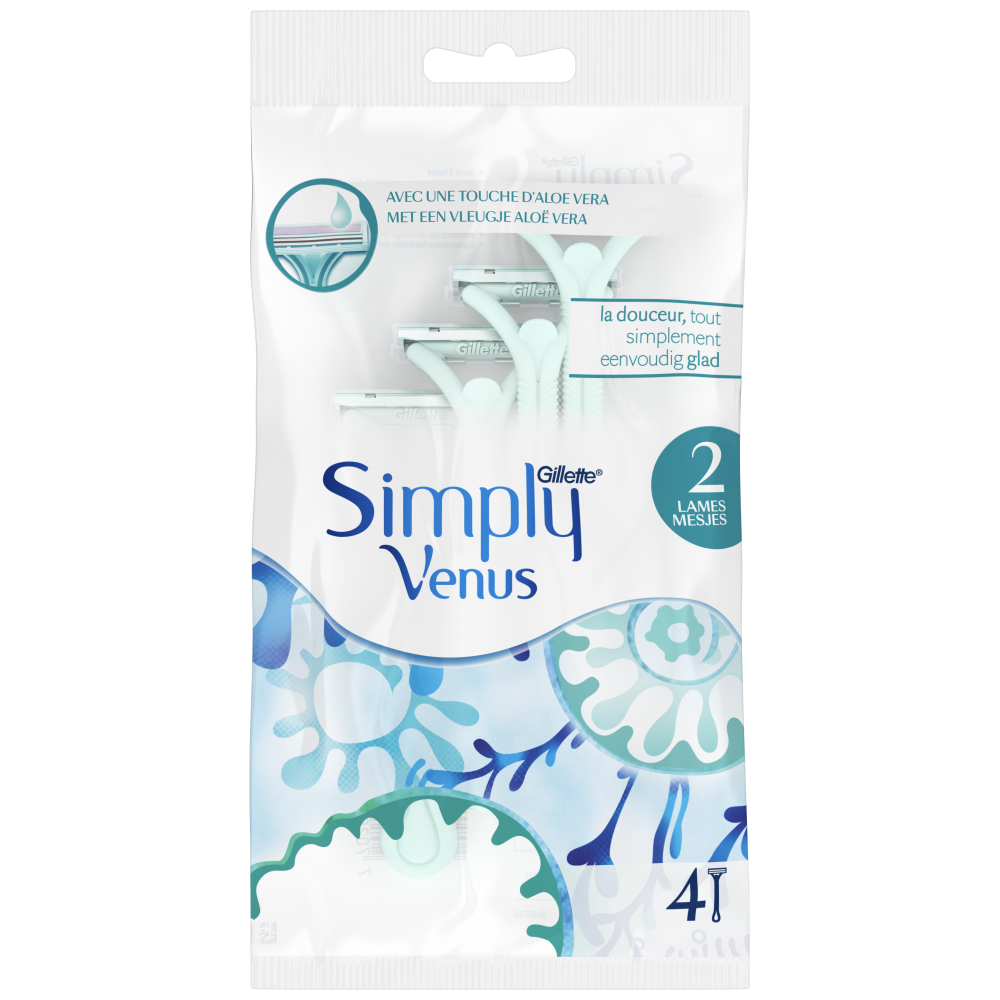 Gillette Venus Simply II Ξυραφάκια Μιας Χρήσης 4τεμ