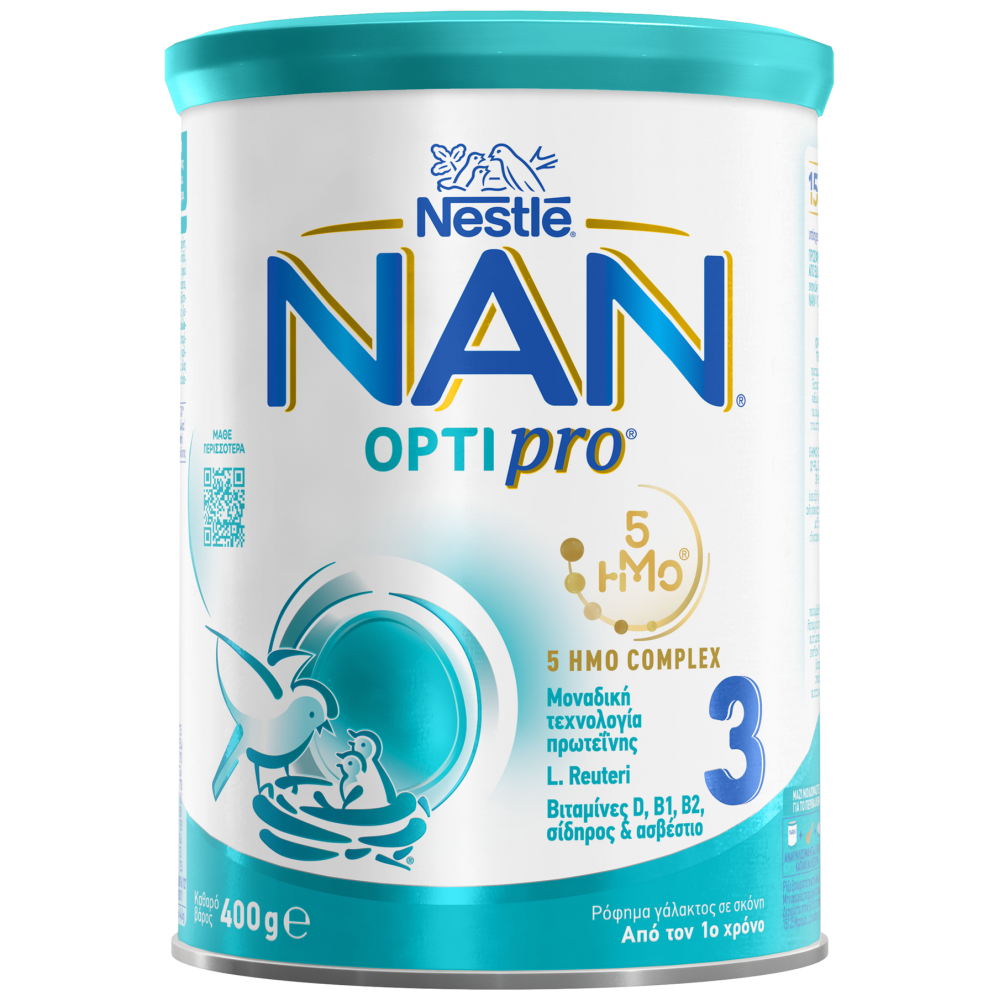 Nestle Γάλα Σκόνη Nan 3 Optipro 400gr