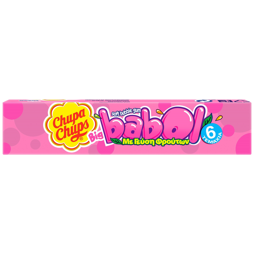 Chupa Chups Big Babol Tutti Frutti Τσίχλες 20τεμ