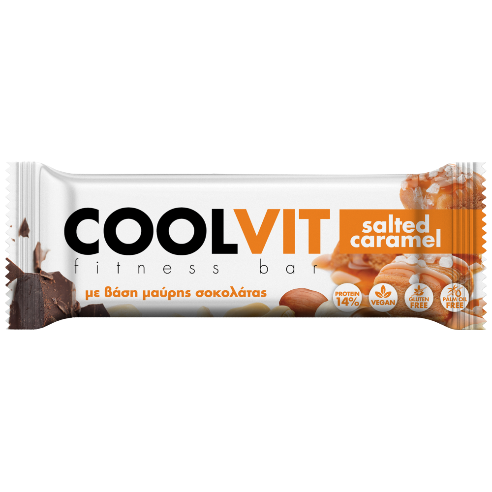 Coolvit Μπάρα Δημητριακών Αλατισμένη Καραμέλα Χωρίς Γλουτένη 27gr