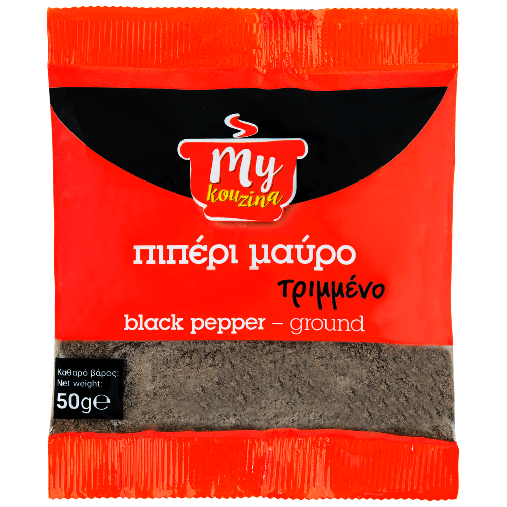 My Kouzina Πιπέρι Μαύρο Τριμμένο Φάκελος 50gr