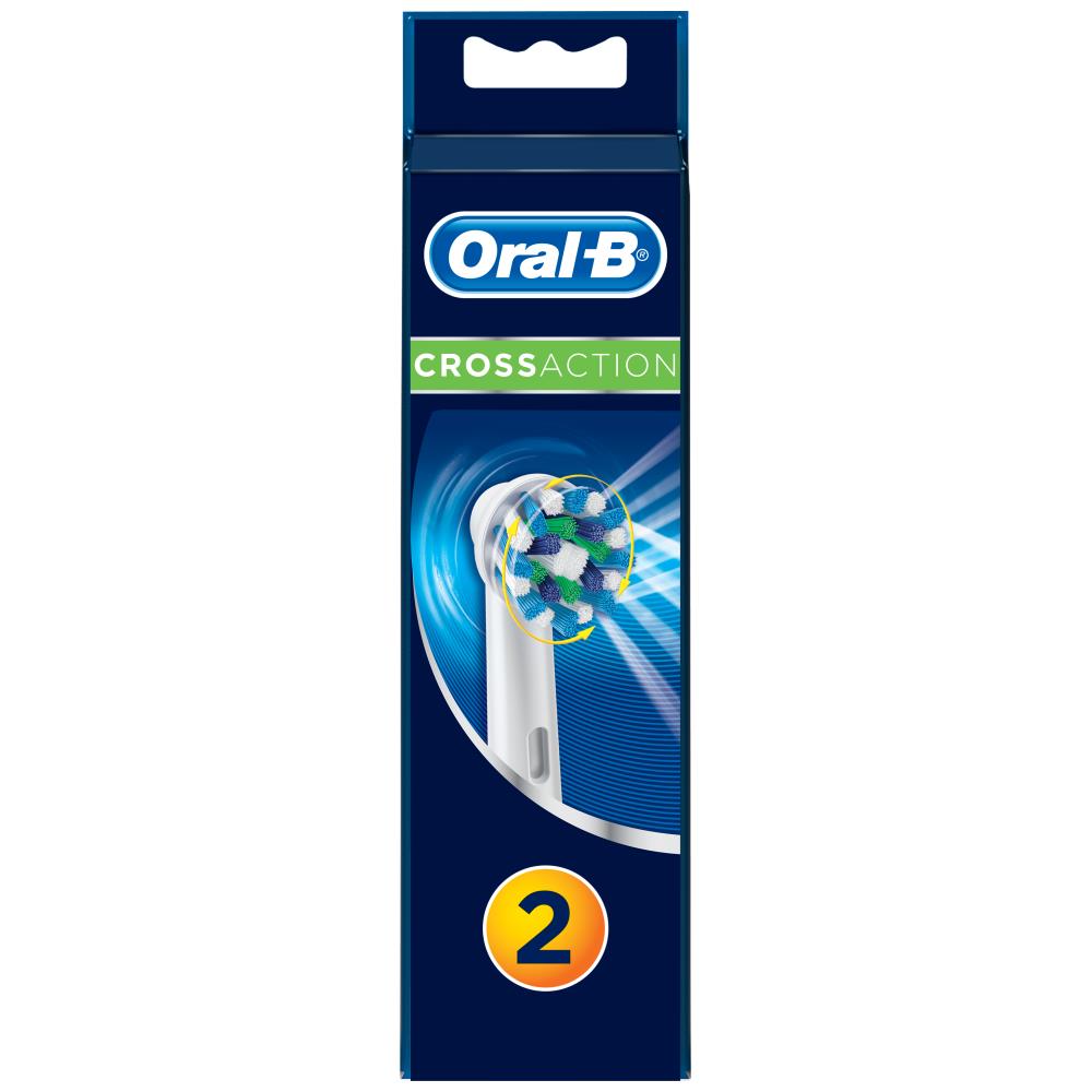 Oral-B Cross Action Κεφαλές Οδοντόβουρτσας x2