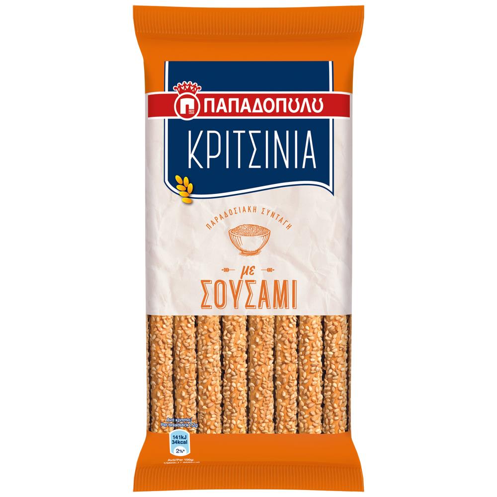 Παπαδοπούλου Κριτσίνια Σουσάμι 130gr