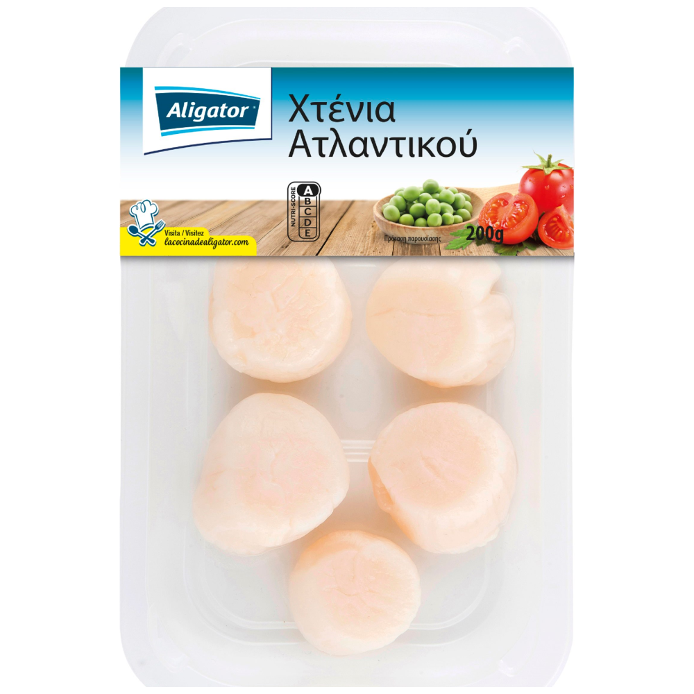 Aligator Χτένια Ατλαντικού Κατεψυγμένα 200gr