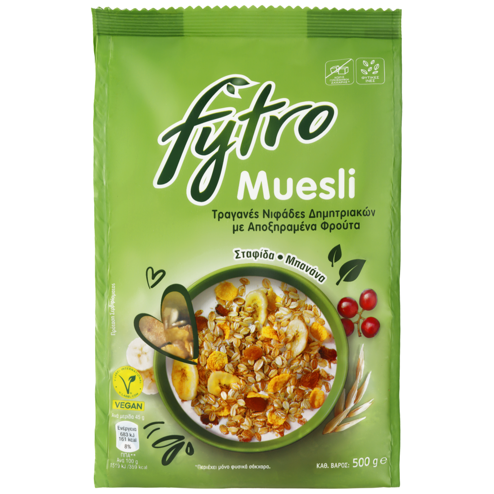 Fytro Μούσλι Χωρίς Ζάχαρη 500gr
