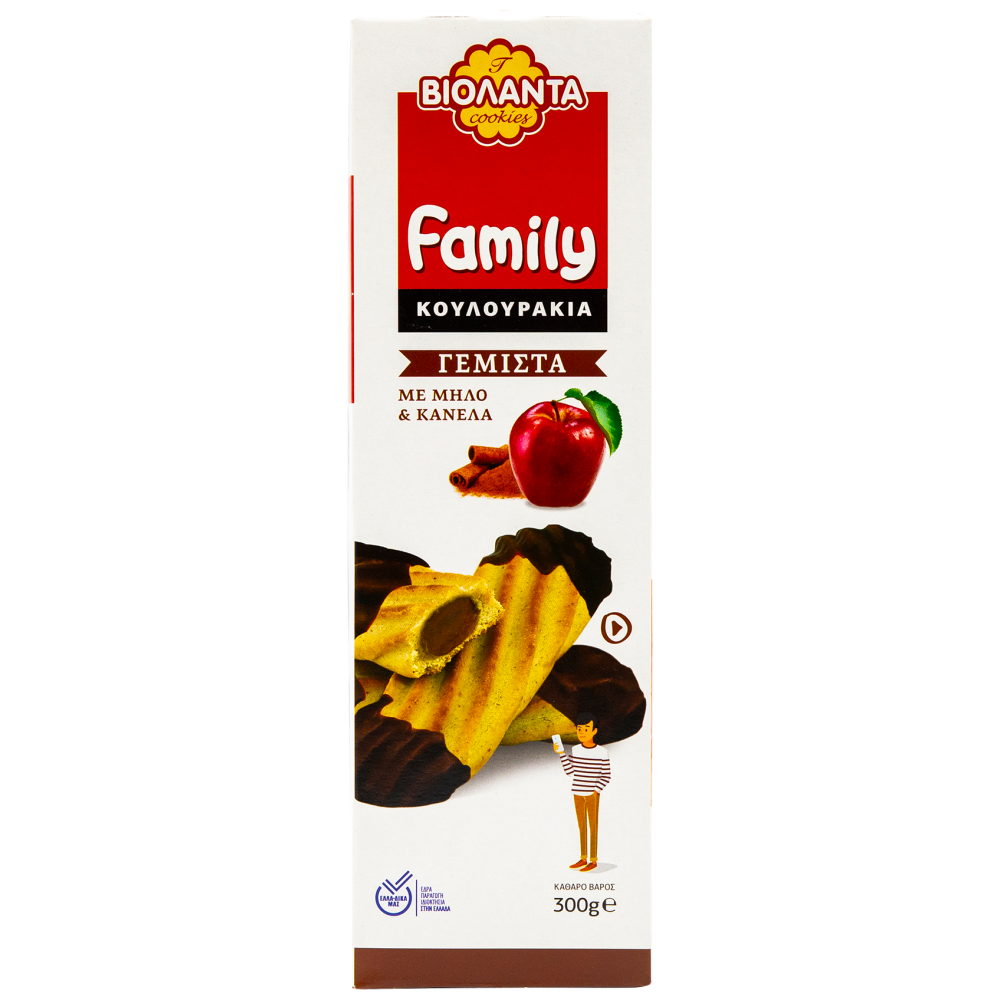 Βιολάντα Family Κουλουράκια Γεμιστά Μήλο Κανέλλα 300gr