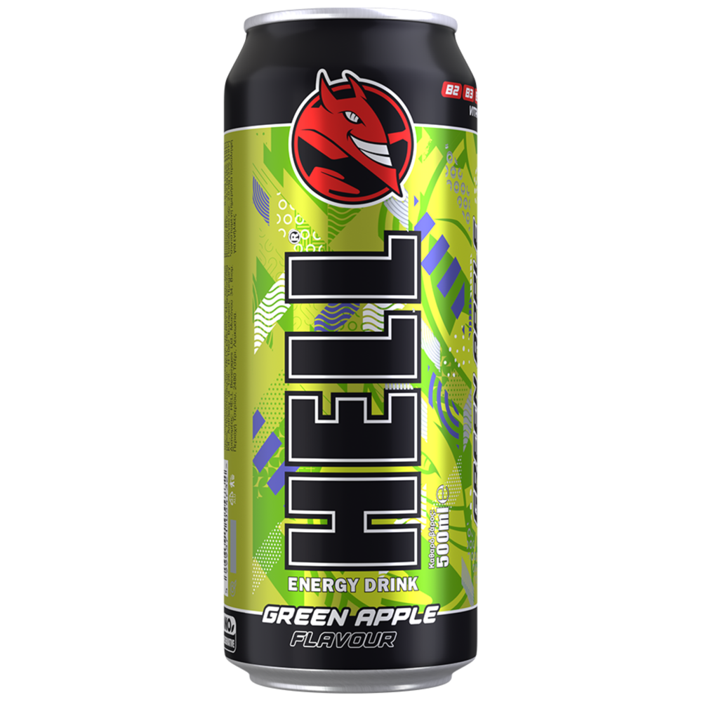 Hell Energy Drink Green Apple 500ml
