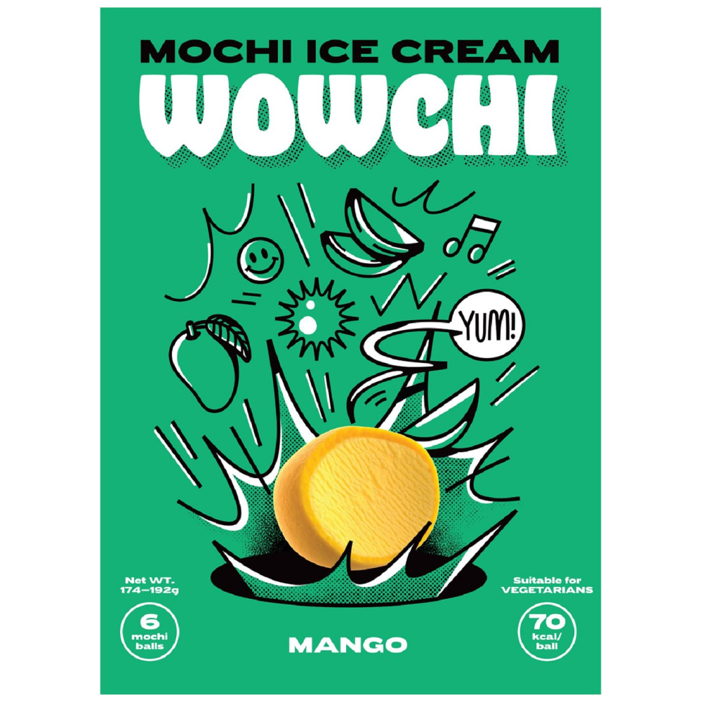 Wowchi-Mochi Ice Cream Mango 6τεμ 192gr