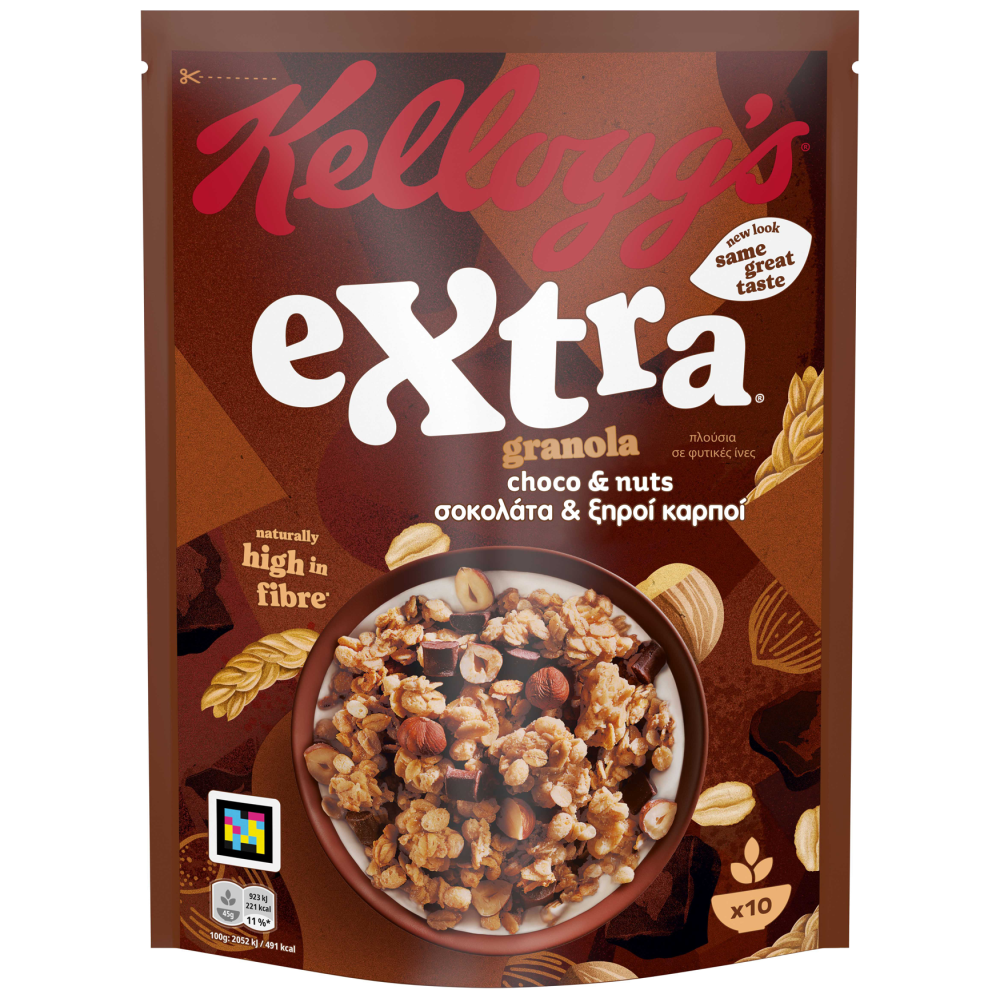Kellogg's Δημητριακά Extra Choco Nuts 450gr