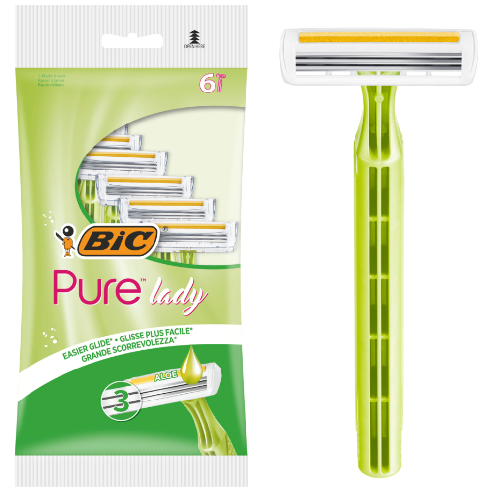 BIC Pure 3 Lady Ξυριστική Μηχανή Μίας Χρήσης 4τμχ