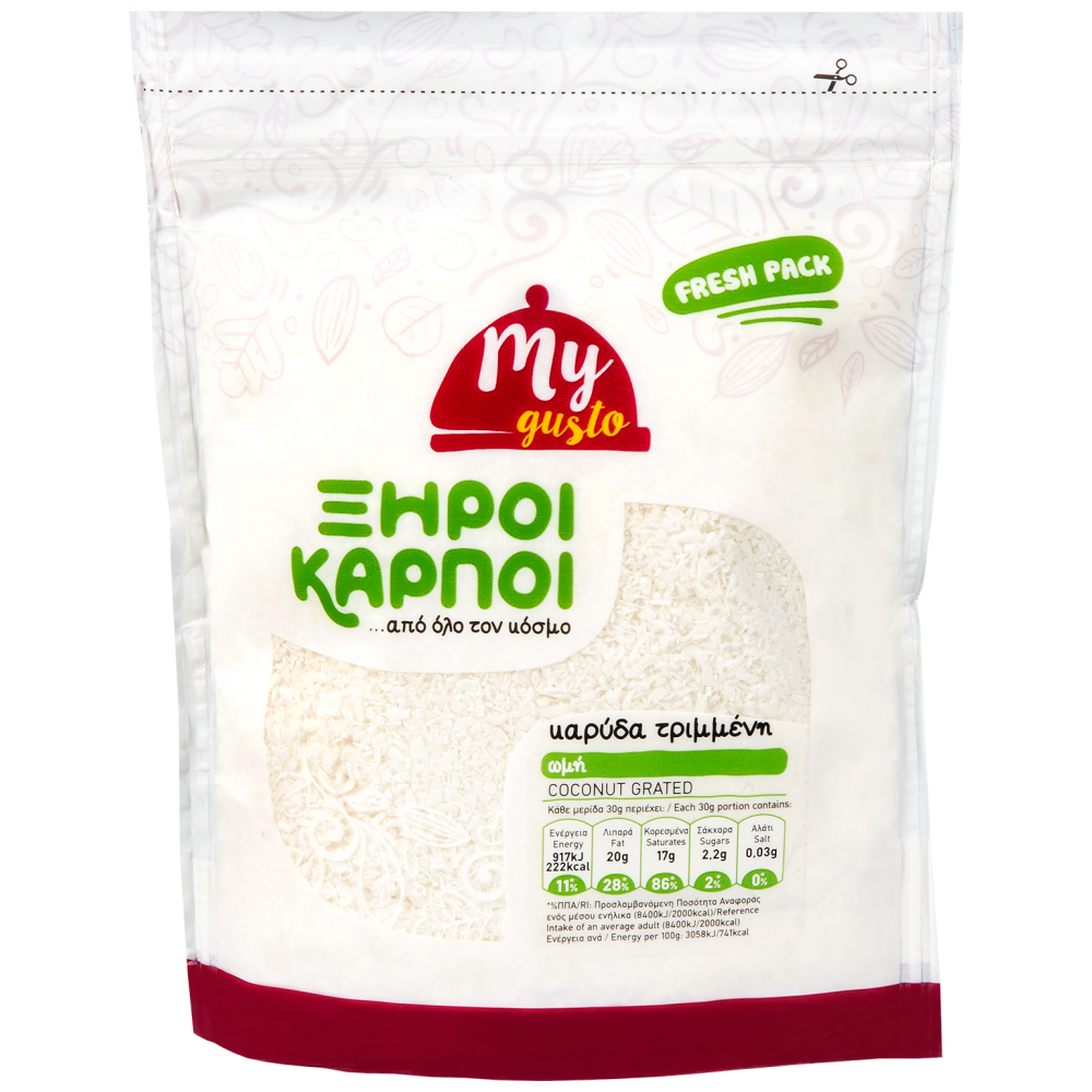 My Gusto Καρύδα Τριμμένη Εισαγωγής 130gr