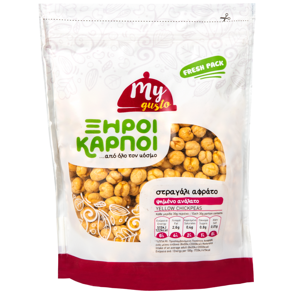 My Gusto Στραγάλι Αφράτο Ψητό Ανάλατο Εισαγωγής 200gr