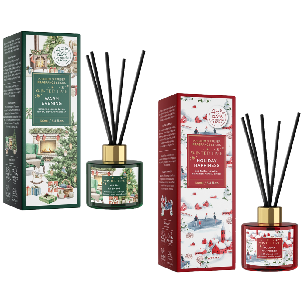 Χριστουγεννιάτικο Diffuser Με Αρωματικά Sticks 100ml