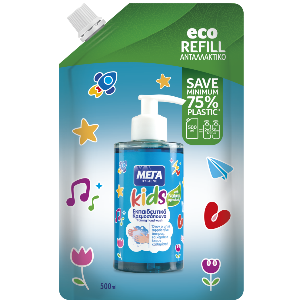 Μέγα Kids Κρεμοσάπουνο Pouch Ανταλλακτικό 500ml