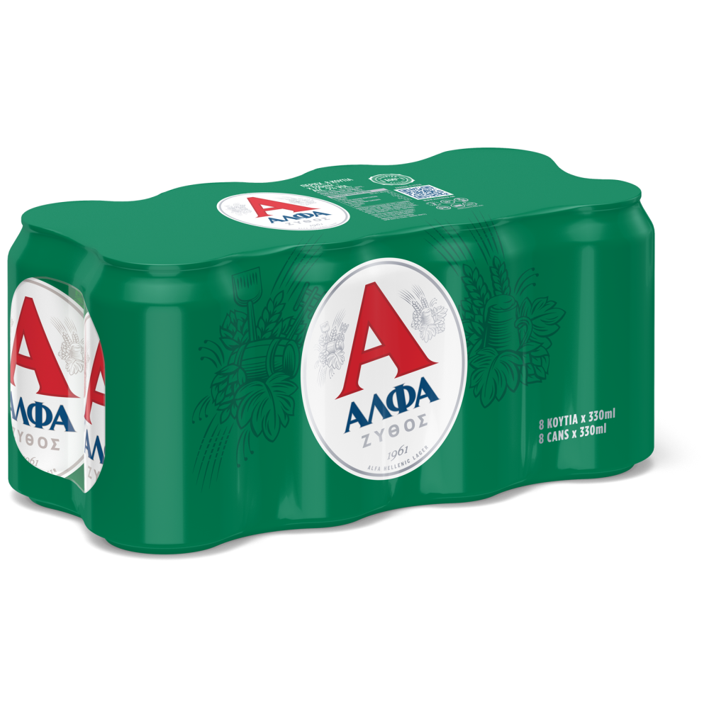 Άλφα Μπίρα Κουτί 330ml 8τεμ