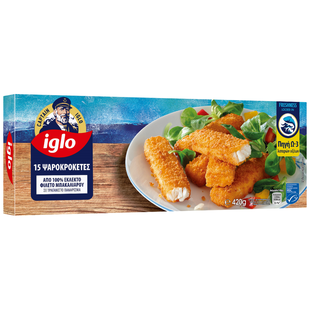 Iglo Fish Sticks Κατεψυγμένα 420gr