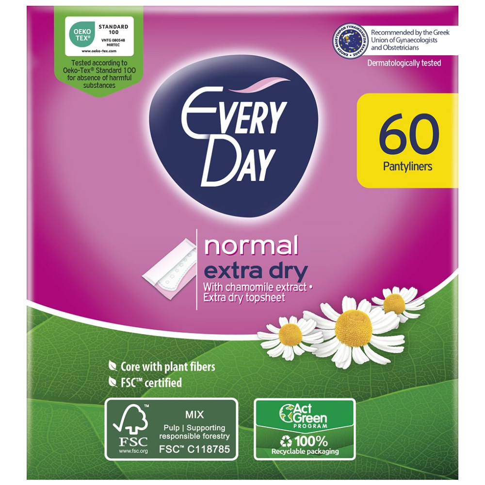 Everyday Extra Dry Normal Σερβιετάκια 60τεμ