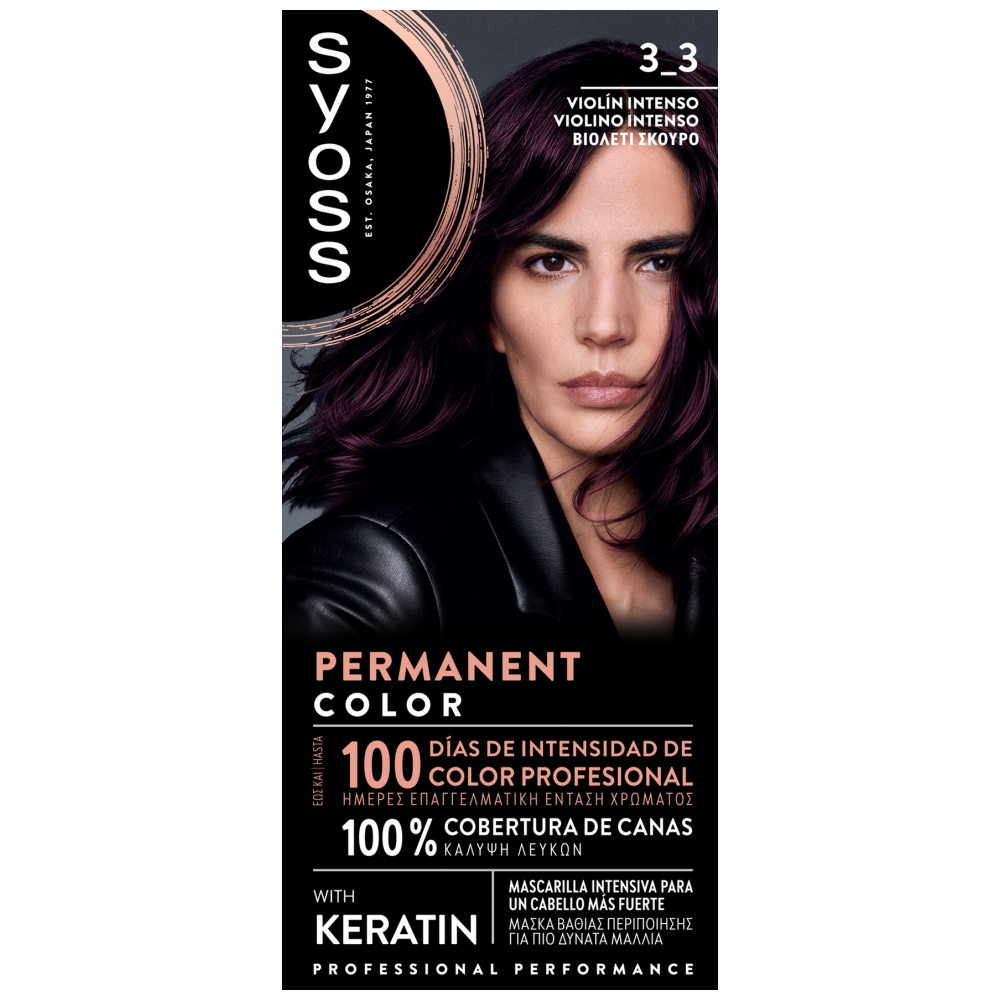 Syoss Color Βαφή Μαλλιών Νο 3-3 Βιολετί Σκούρο 50ml