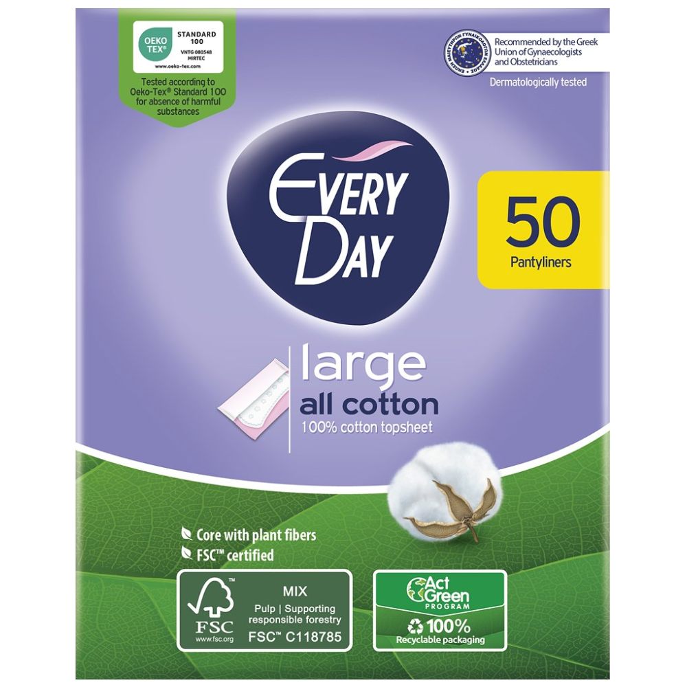 Everyday Σερβιετάκια All Cotton Large 50τεμ