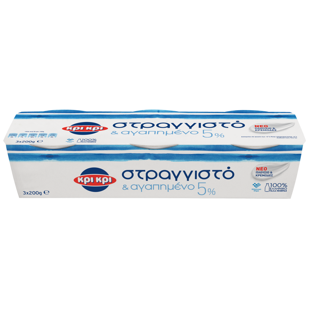 Κρι Κρι Γιαούρτι Στραγγιστό 5% 3x200gr