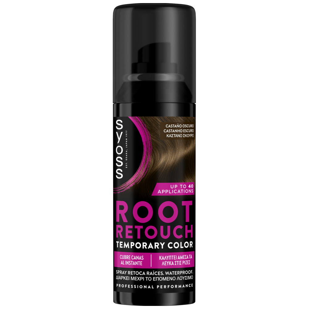 Syoss Root Retouch Καστανά Σκούρο 120ml