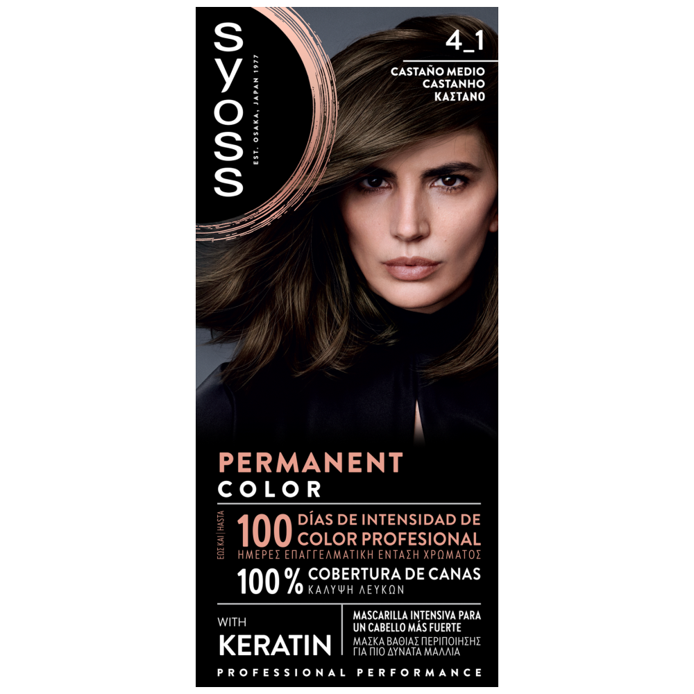 Syoss Color Βαφή Μαλλιών Νο 4-1 Καστανό 50ml