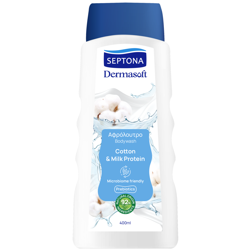 Septona Dermasoft Αφρόλουτρο Cotton 400ml