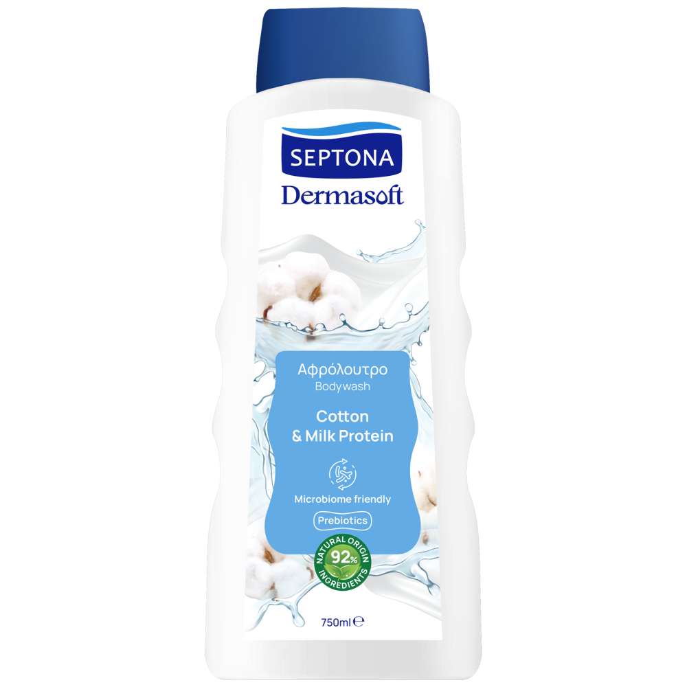 Septona Dermasoft Αφρόλουτρο Cotton 750ml