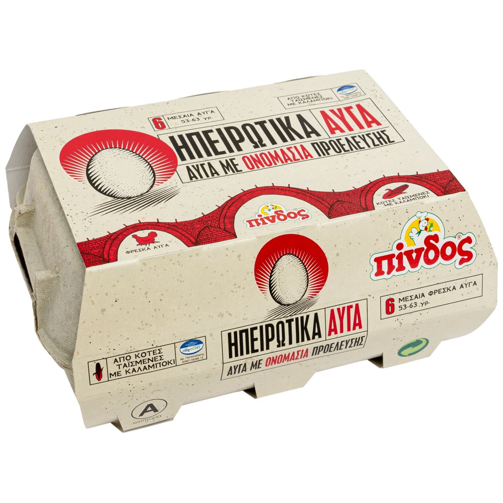 Ηπειρώτικα Αυγά 6Αδα 53-63G Medium
