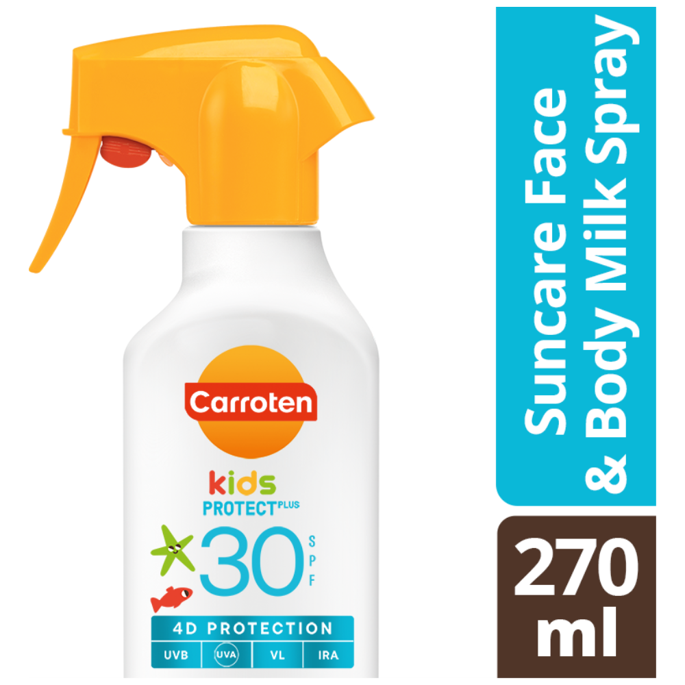 Carroten Kids Αντηλιακό Γαλάκτωμα Σπρευ Trigger SPF30 270ml